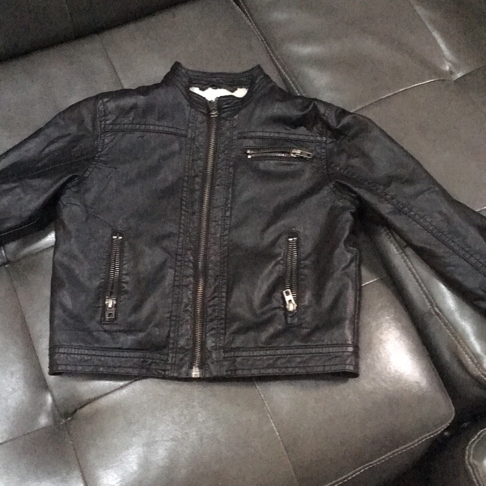 Kids leather h&m jacket